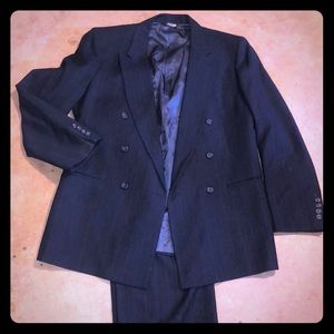 Wool double breasted suit